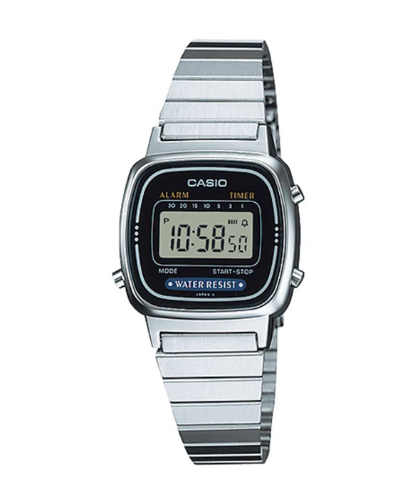 Casio LA670WA-1UR Ladies Digital Stainless Steel Watch