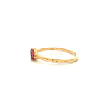 Pink Tourmaline Dress Ring in Yellow Gold