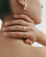 Float Oversized Studs Sterling Silver Set