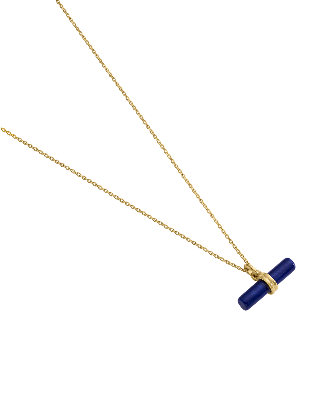 Kirstin Ash Lapis T-Bar Necklace