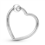 Snake Chain Heart Silver O Carrier