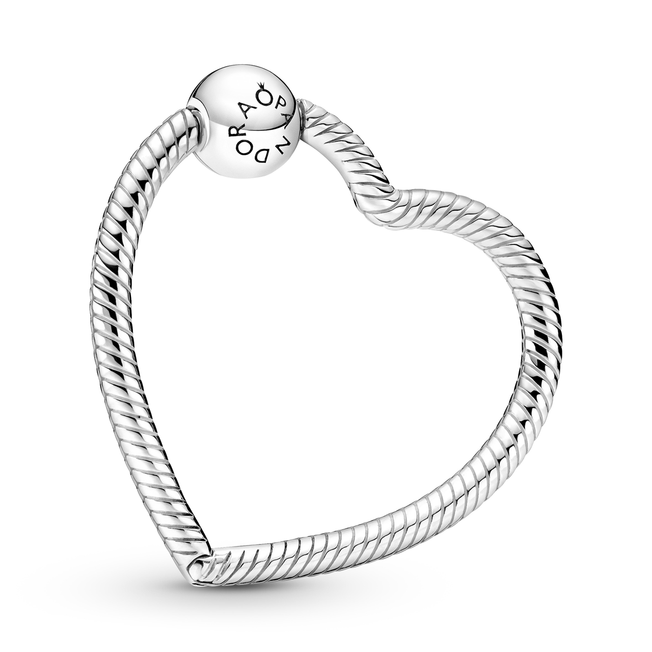 Pandora Snake Chain Heart Silver O Carrier