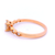 Round Brilliant Cut Centre Diamond in Rose Gold