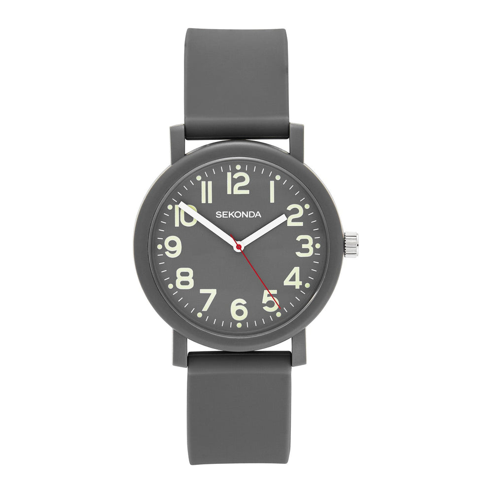 Sekonda Nova Grey Dial Grey Silicone Unisex Watch