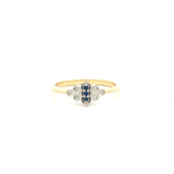 Sapphire and Diamond Dress Ring in Yellow Gold