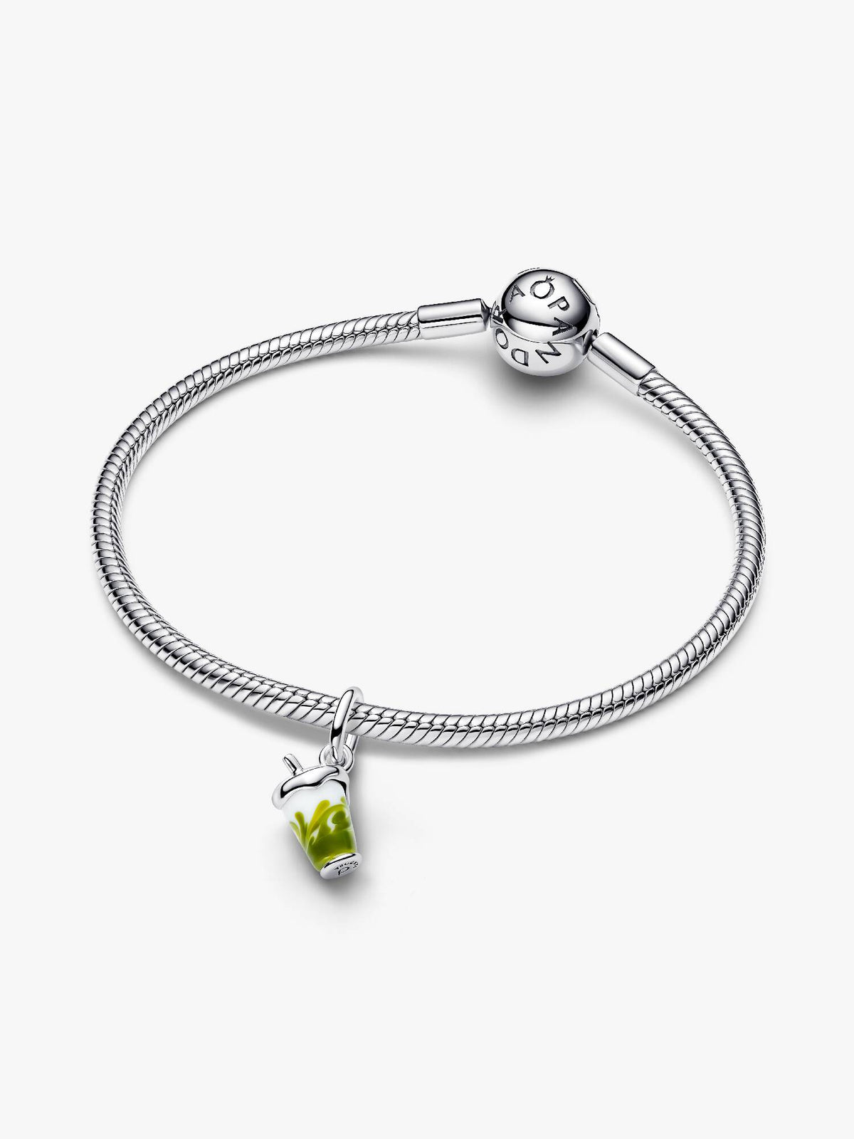 Pandora Iced Matcha Latte Murano Glass Dangle Charm