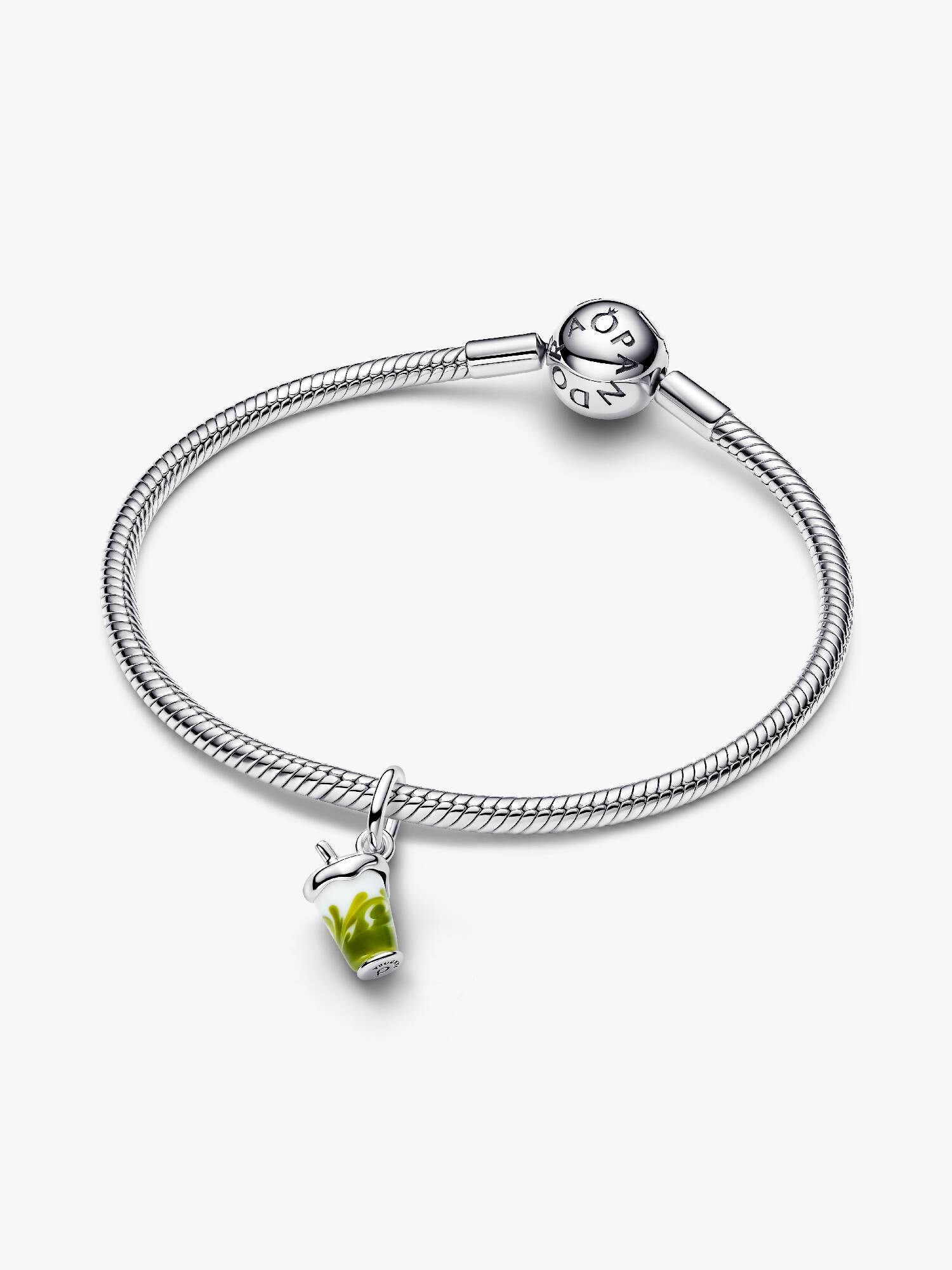 Pandora Iced Matcha Latte Murano Glass Dangle Charm