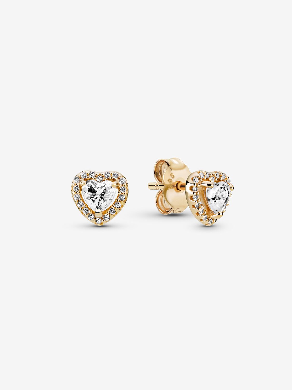 Pandora Elevated Heart Stud Earrings