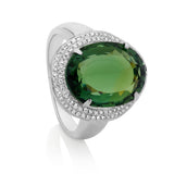 Natural Tourmaline & Diamond Dress Ring