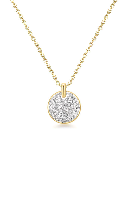 Ania Haie Large Pave Disc Necklace