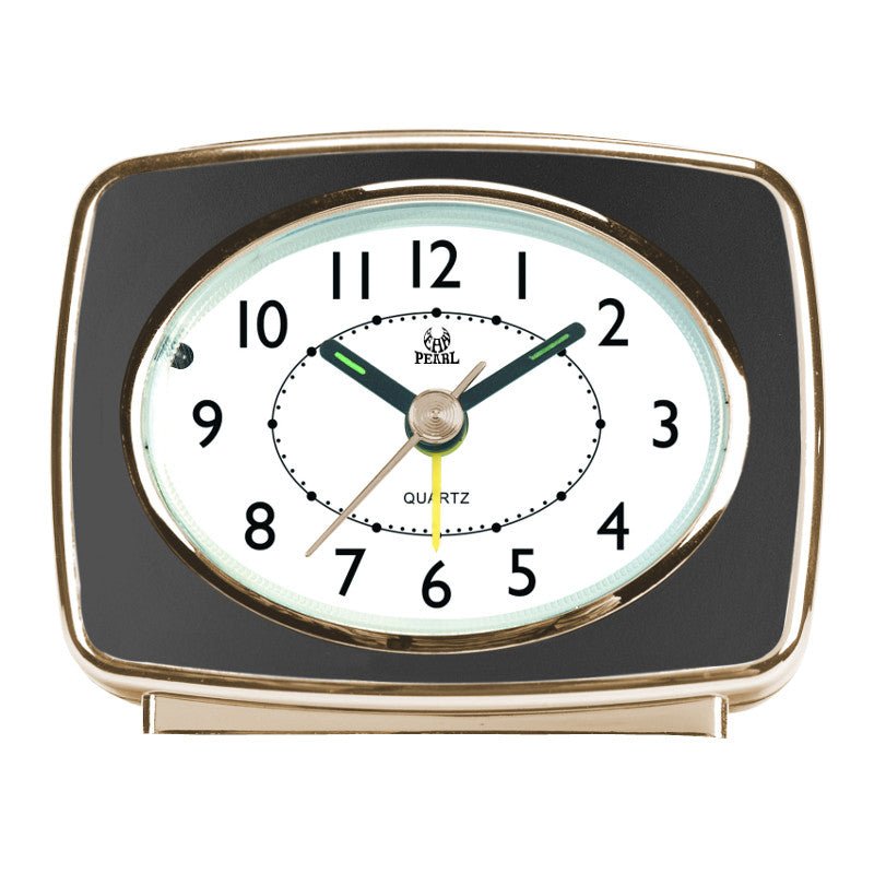 Pearl Time Table Alarm Clock Dark Grey