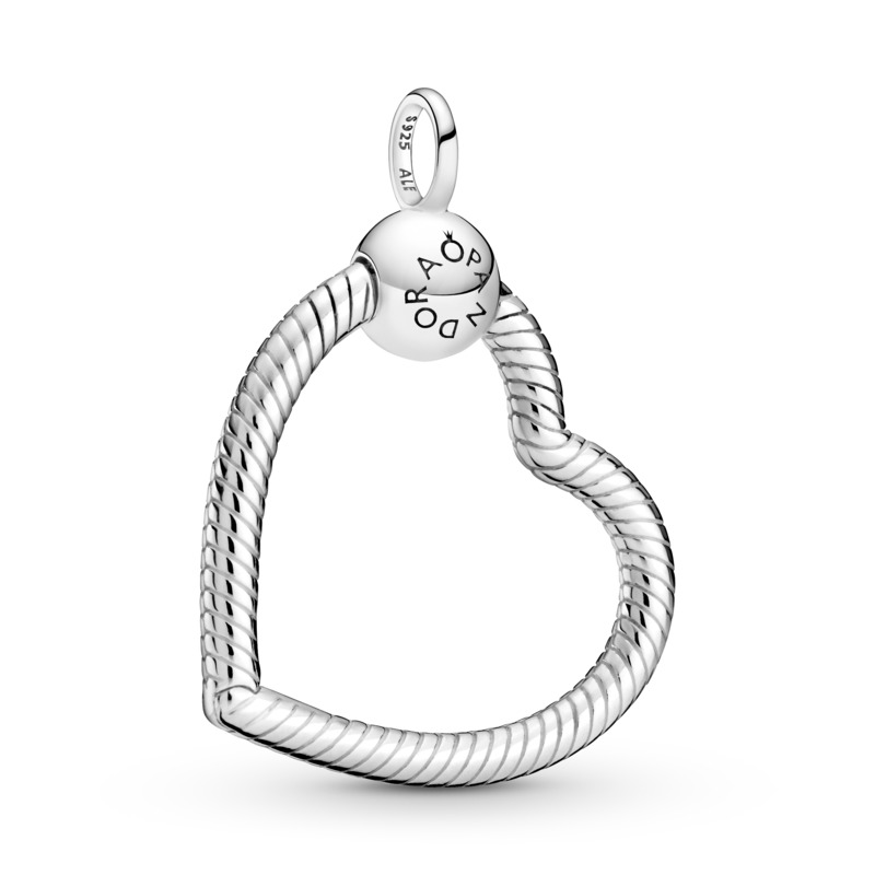Pandora Moments Heart O Silver Pendant Carrier