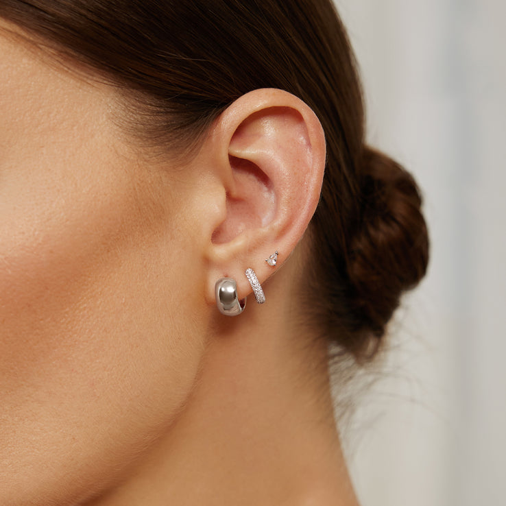 Ania Haie Chubby Small Huggie Hoop Earrings