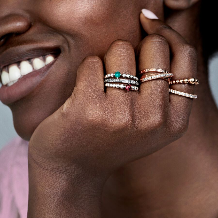 Pandora Sparkle & Hearts Ring