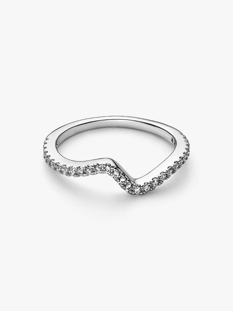 Pandora Sparkling Wave Ring