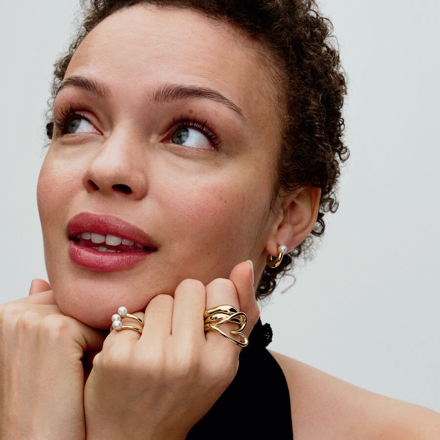 Organically Shaped Heart Ring