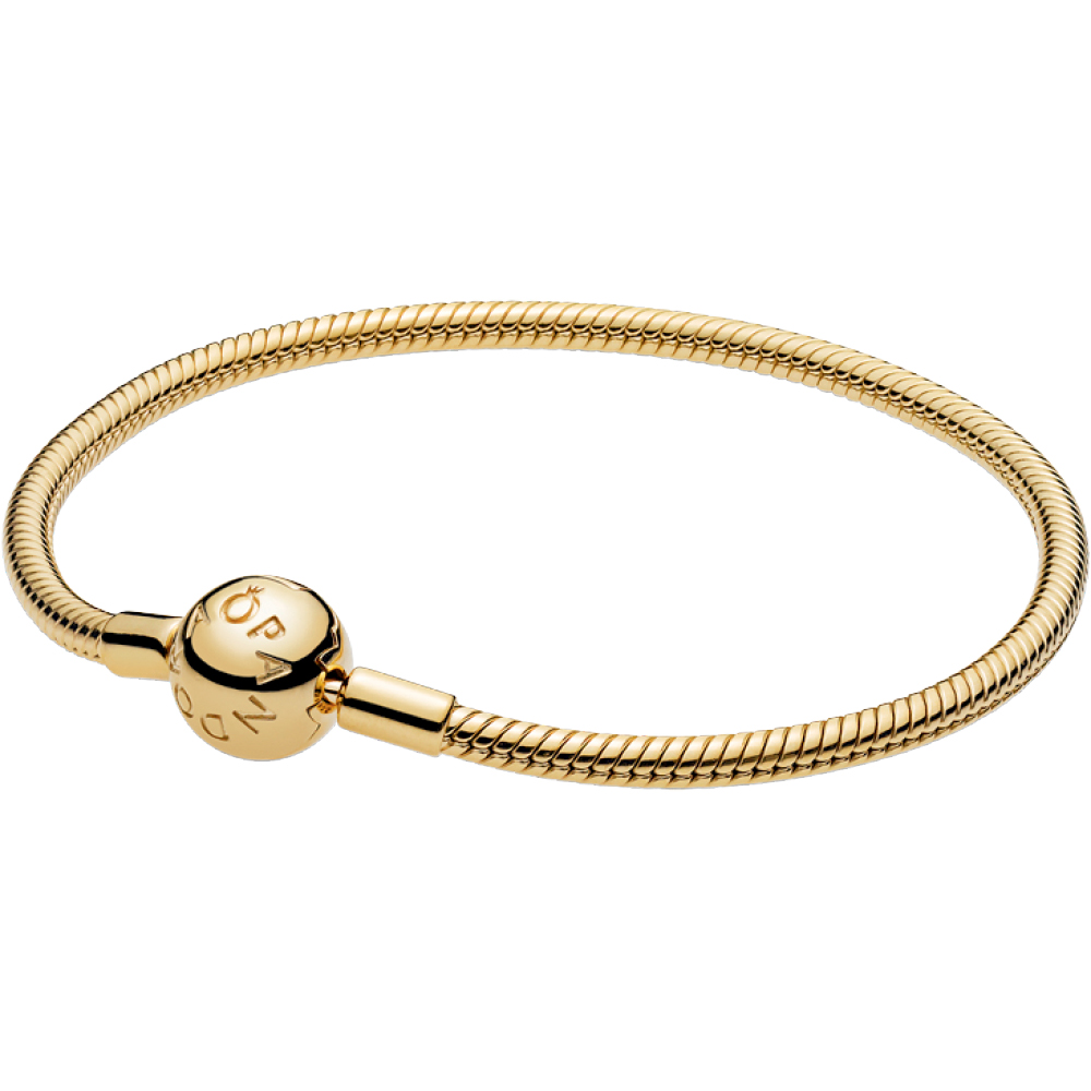 PANDORA Shine Moments Smooth Bracelet w Round Clasp