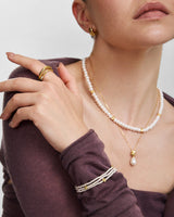 Ania Haie Gold Glass Pearl & Twist Beaded Bracelet