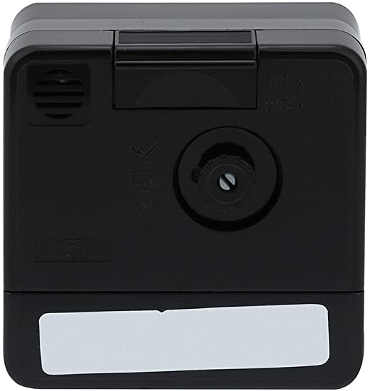 Casio Travel Alarm Clock with White Dial and Black Case. Model: TQ140