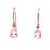 Morganite Shepered Hook Earrings in Rose Gold