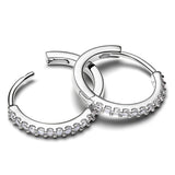Pandora Silver Mini Shining Wave Hoop Earrings