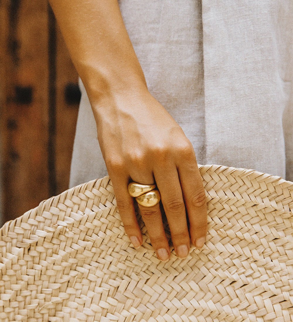 Kirstin Ash Golden Light Dome Ring