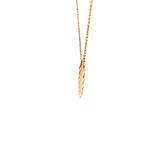 Clam Shell Necklace in Yellow Gold