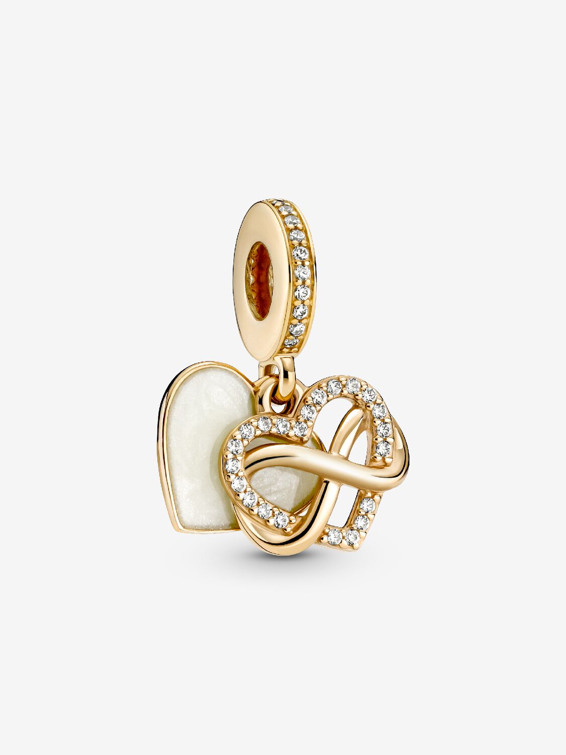 Pandora Sparkling Infinity Heart Dangle Charm