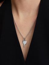 Pandora Engravable Heart Key Pendant