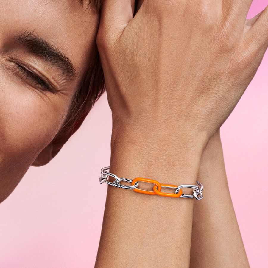 Pandora ME Styling Bright Orange Double Link