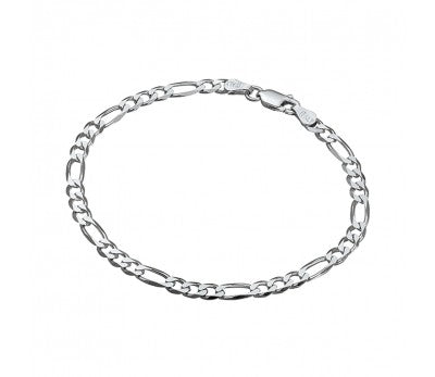 Sterling Silver Figaro Link Bracelet
