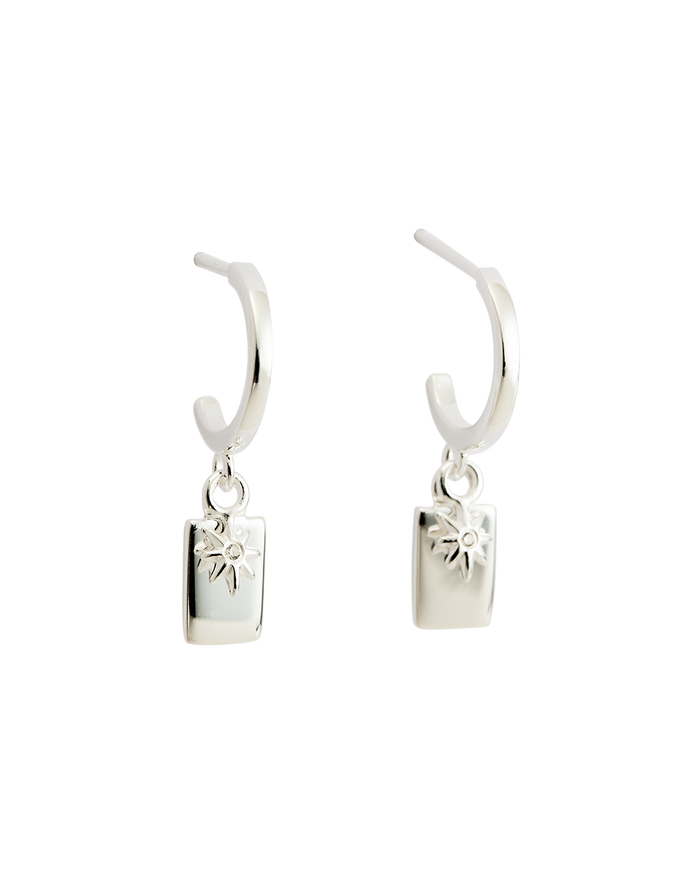 Kirstin Ash Sterling Silver Guiding Star Hoops Set