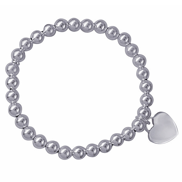 Italian Elastic Bracelet with 14mm Heart