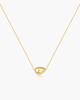 Ania Haie Gold-Plated Sterling Silver Organic Dome Pebble Necklace