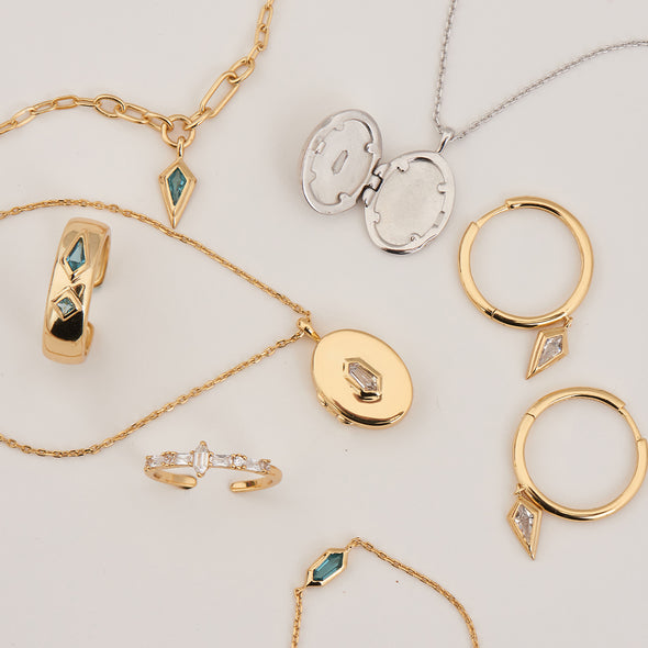 Ania Haie Sparkle Drop Pendant Hoop Earrings