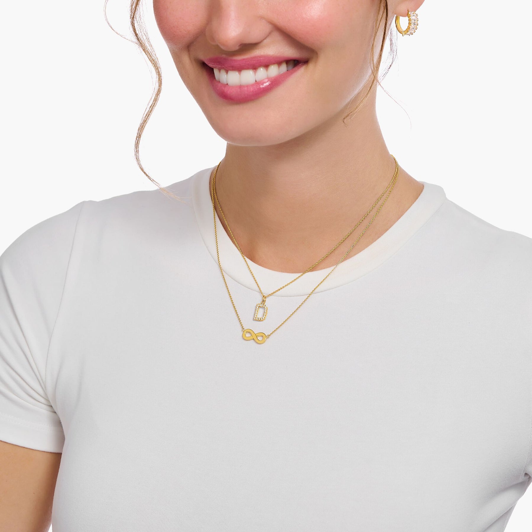 Thomas Sabo Necklace with Infinity Pendant - Gold