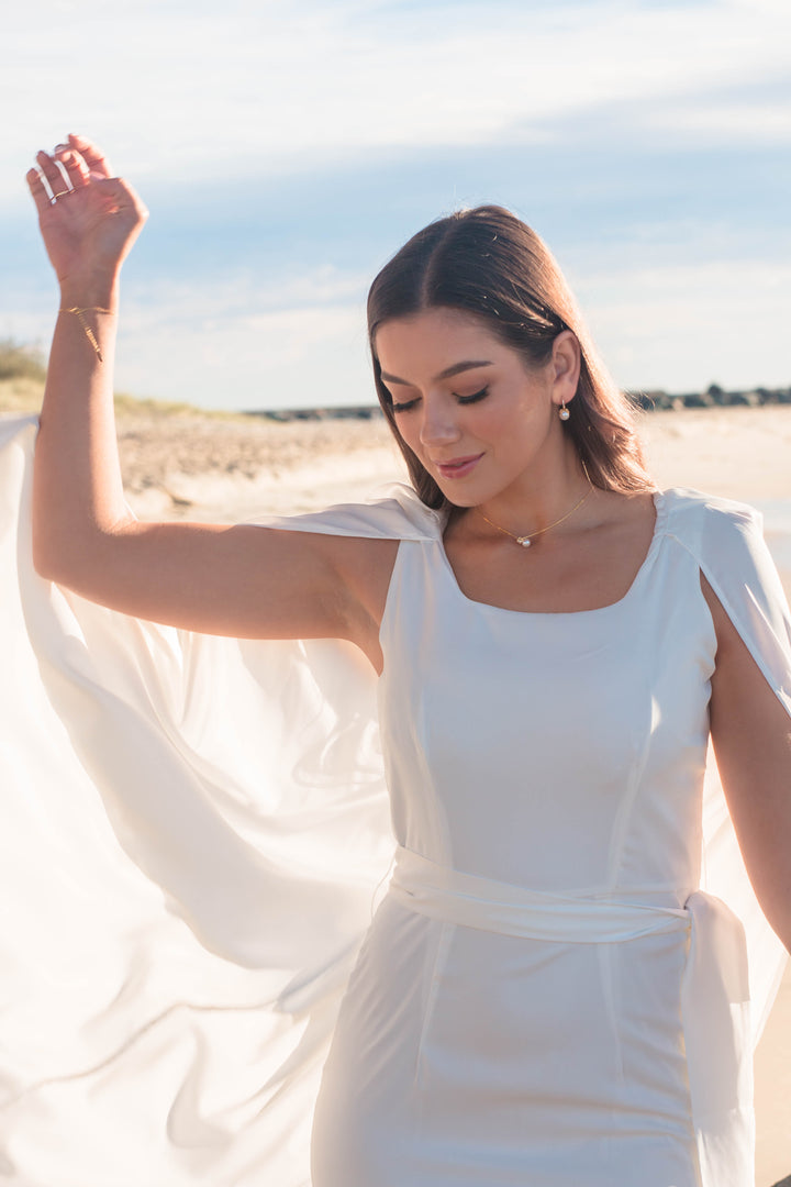 Georgini Oceans Noosa Freshwater Pearl Necklace Gold