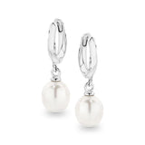 IKECHO Iris Freshwater Pearl Huggie Earrings