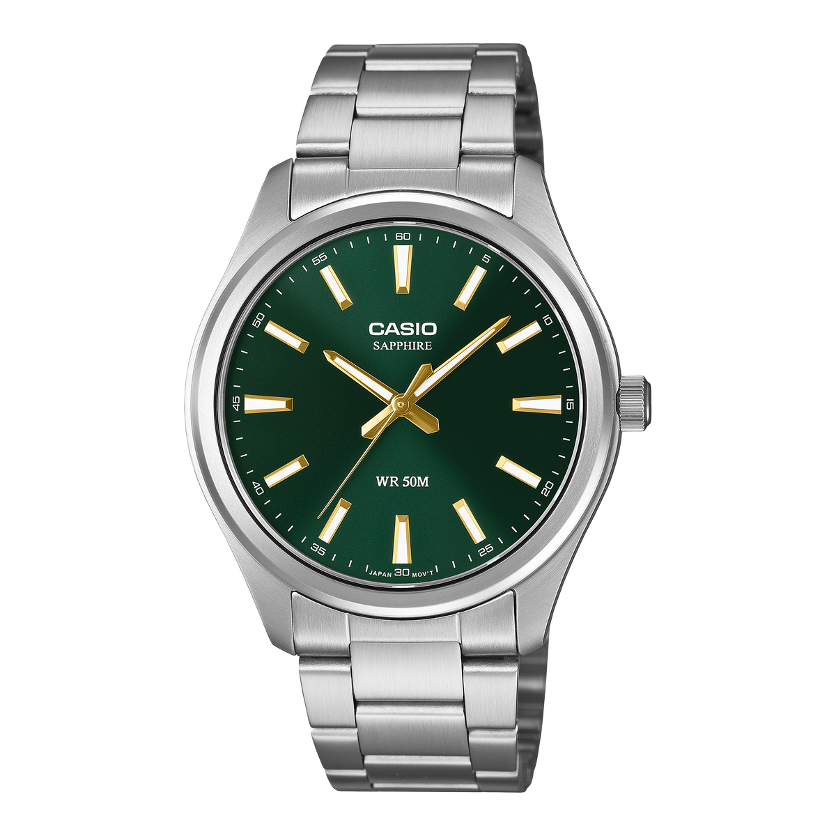 Casio Analogue Sapphire, Green Dial MTS120D-3A