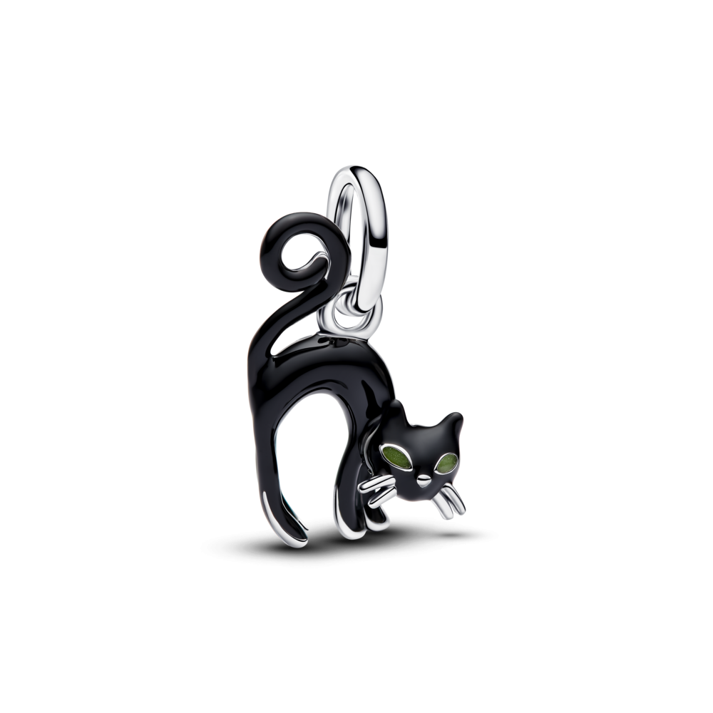 Pandora Black Cat Dangle Charm