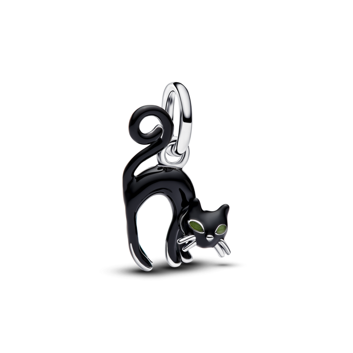 Pandora Black Cat Dangle Charm