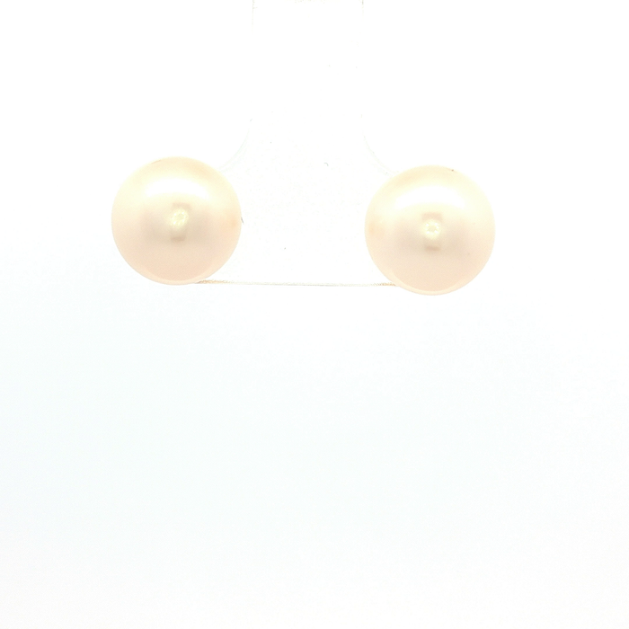 The Cosmic Moon Studs 8.5-9mm Pearl