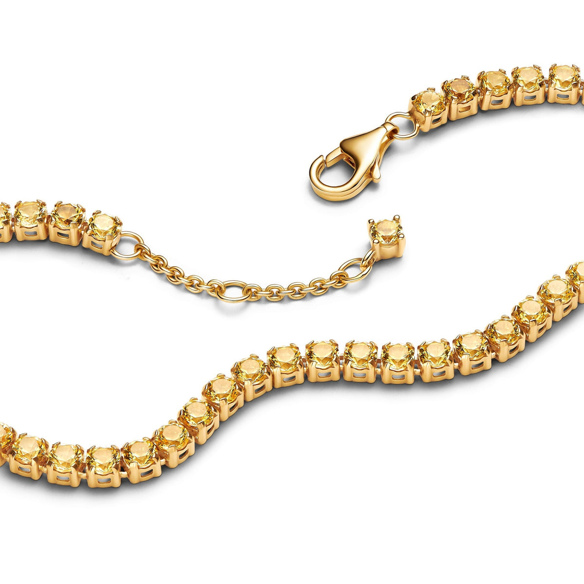 Pandora Sparkling Yellow Tennis Bracelet