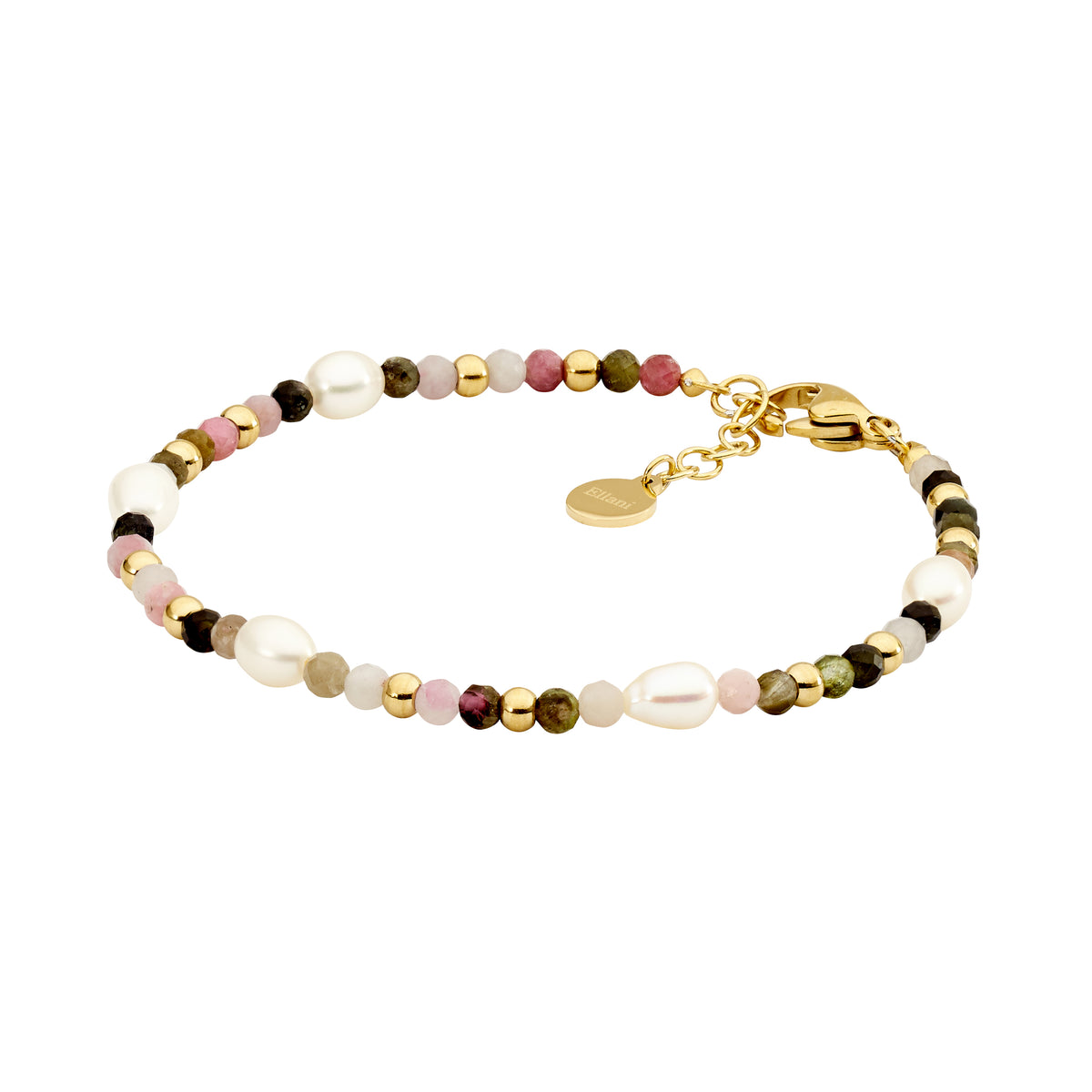 Ellani Tourmaline and Freshwater Pearl Bracelet