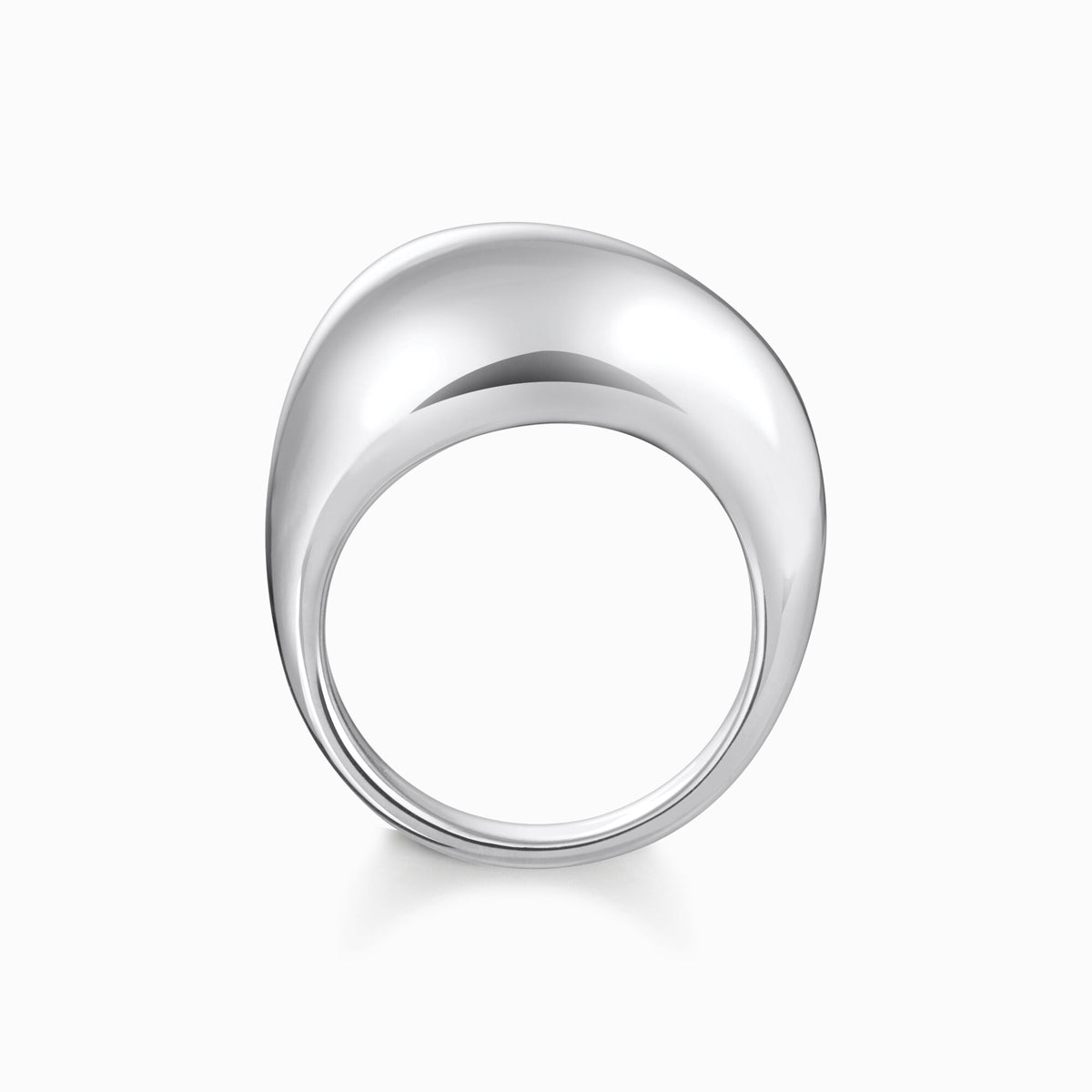 Thomas Sabo Silver ring in organic drop-shape