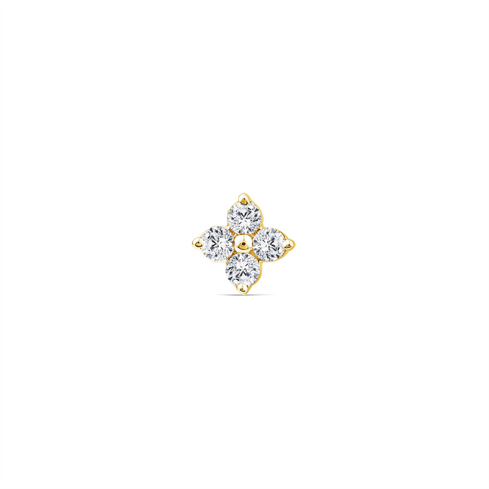 0.03ct Lab Grown Diamond Flat Back Earring in 9K Yellow Gold