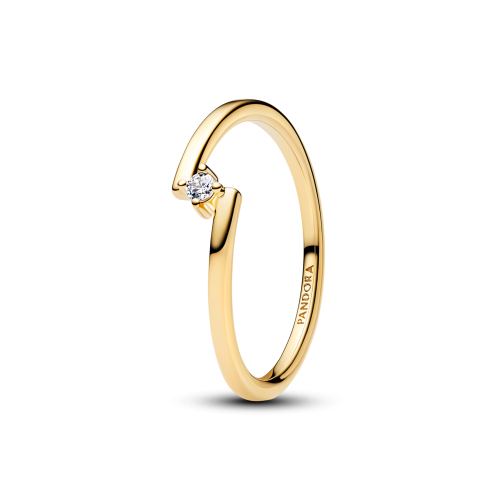 Pandora Split Solitaire Ring