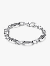 terling silver link bracelet with 5 openable links