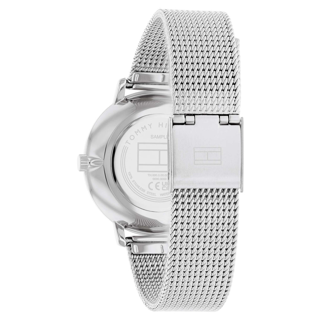 Tommy Hilfiger Silver Steel Mesh Green Dial Women's Watch