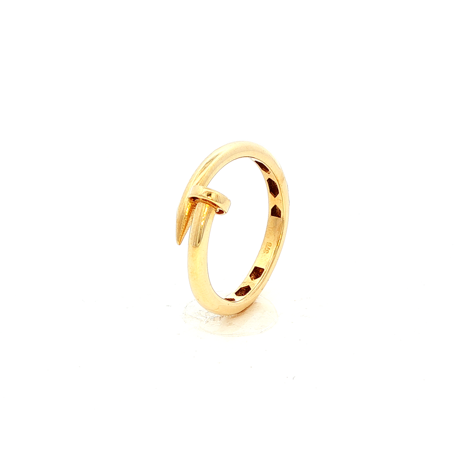 Cautier Nail Design Inspired Ring in Yellow Gold